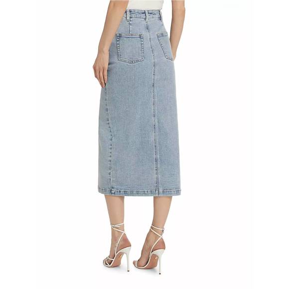 NEW GENERATION LOVE medina denim skirt in light blue - Picture 2 of 6
